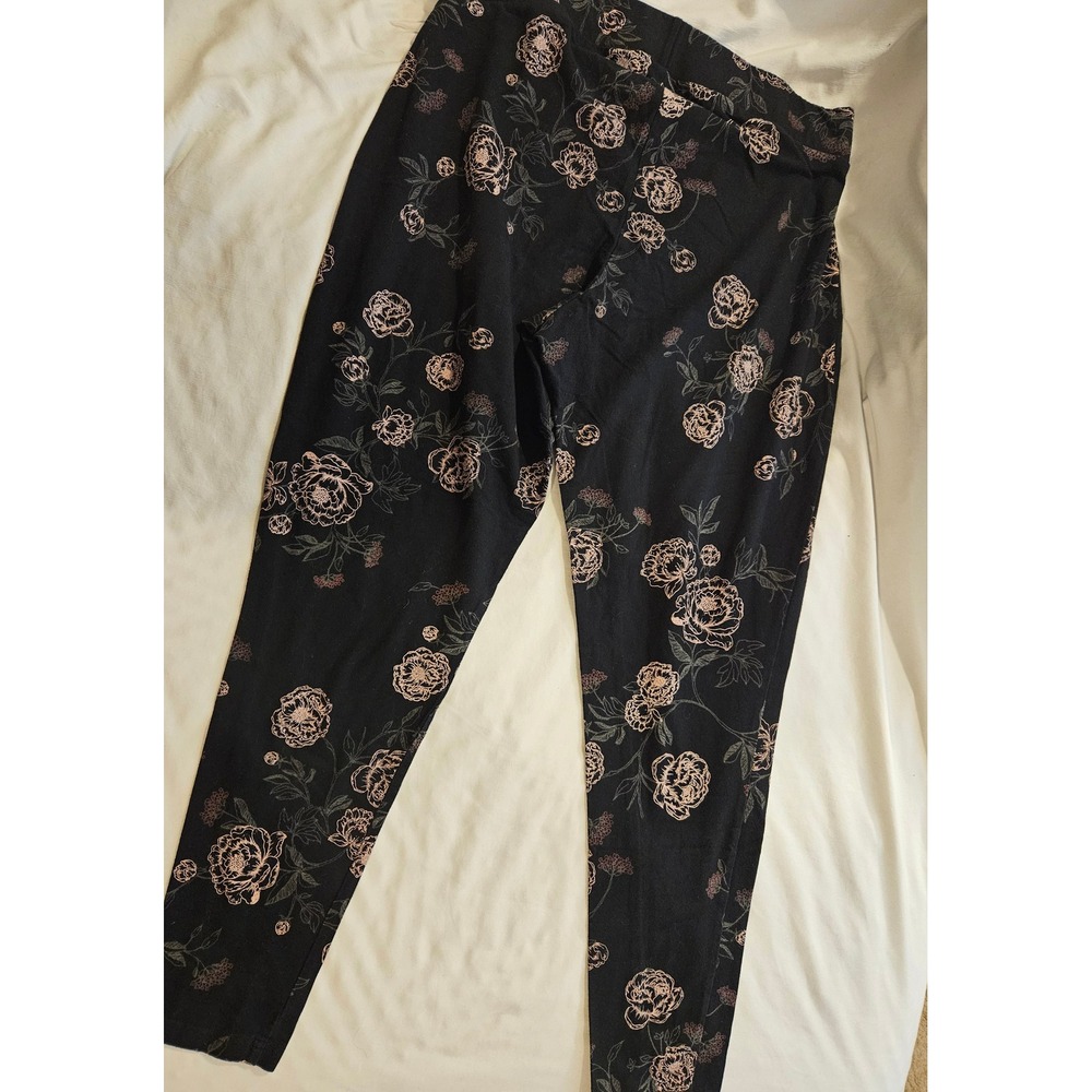 Torrid Bundle 2 Lot of 2 Pairs Floral Leggings Womens Plus Size 2 2X Comfy Cozy - Picture 2 of 10